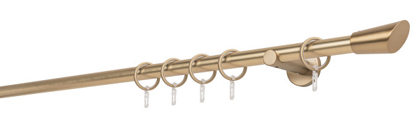 20mm,1-läufig,Rohr,Wandträger 6,5cm,Endstück rag